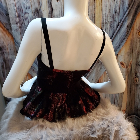 Womens Floral corset top - Picture 3 of 4